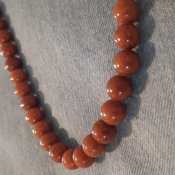 Gemstone necklace jasper (unsure price reflects) - Picture 2 of 4